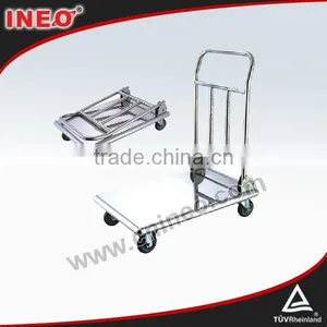 Heavy Duty Stainless Steel Warehouse Trolley/Moving Trolley/Foldable Trolley thumbnail-1