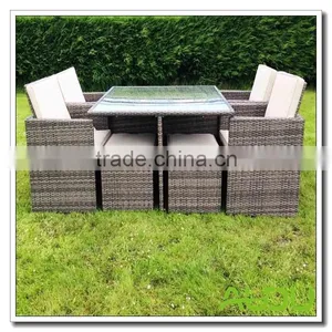 Audu 9 Pieces Outside Polyrattan Furniture Garden thumbnail-5