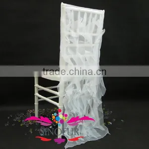 2014 New Style Chair Covers for Weddings With Ruffles thumbnail-1