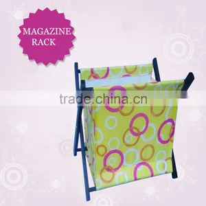 Wholesale Paulownia Wooden Magazine Rack, Antique Wooden Newspaper Rack thumbnail-4