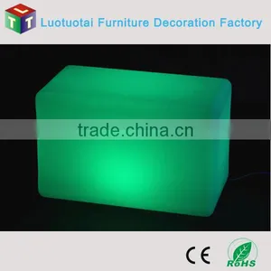 55CM Rechargeable Li-battery Operated Remote Control PE LED Bar Stools/LED Nightclub Glow Furniture LTT-LC01 thumbnail-5