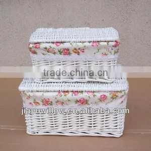 Wholesale White Wicker Storage Hamper Wicker Storage Trunk thumbnail-1