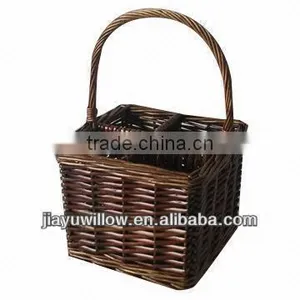 Wholesale Cheap Willow Wine Basket thumbnail-1