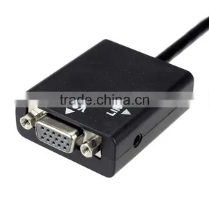 hd mi to Vga With Audio Output Cable thumbnail-1
