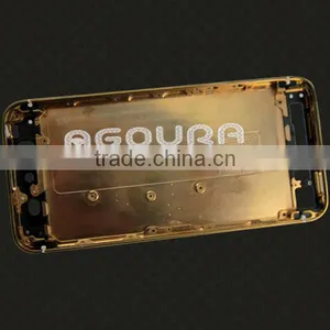 Luxury Matte Gold Mobile Phone Black Housing, Metal Housing Encrusted With Diamond for IPhone 5 5S thumbnail-3