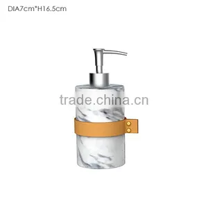 2016 the Mostly Popular Handmake Marble Simple Style Bathroom Accessories Set With Leather Handle thumbnail-4
