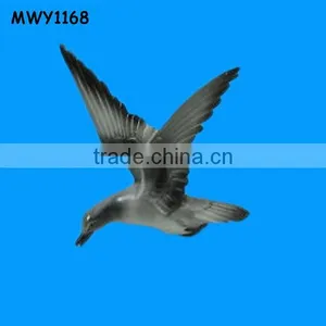 Grey Flying Posture Resin Seagull Statue thumbnail-1