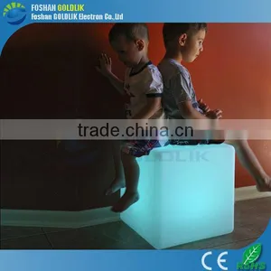 Night Light Remote Control Childen Seat LED Glowing Kids Cube Chair thumbnail-1