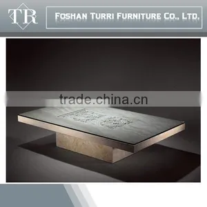 Classic Travertine Marble Tea Table thumbnail-3