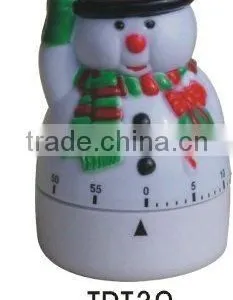 Snowman Shape Plastic Kitchen Timer/mechanical Timer thumbnail-1
