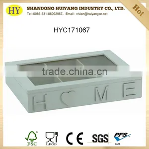 Cheap Custom HOME Decorative Wooden Compartment Box for Storage With Magnetic Close thumbnail-1