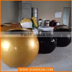 Outdoor Decorative Fiberglass Large Size Flower Pot thumbnail-3
