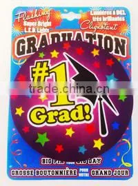Custom Attractive Graduation Dfesign Led Flashing Big Pin thumbnail-4