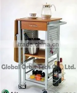 Design Hand Cart, Movable Kitchen Serving Trolley Cart thumbnail-3