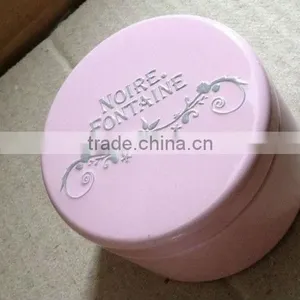 Round Metal Cosmetic Tin Container, Seamless Candle Tin With Dembossing Inside Lid thumbnail-1