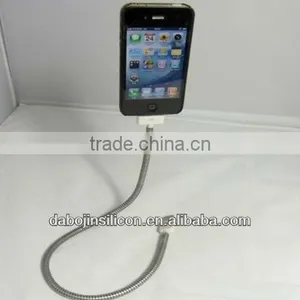 Silicone Gooseneck Usb Charger Retractable Car Charger for Iphone 4/iphone 5 thumbnail-1
