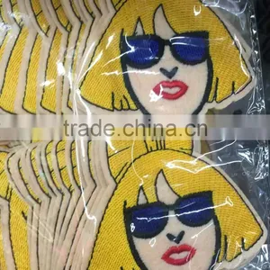 P005-006 the Most Popular Embroidered Lady Gaga Portrait Applique Patches thumbnail-1
