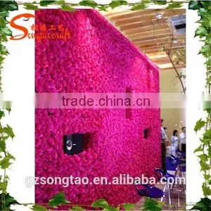 Outdoor Artificial Flower for Wall Decoration Backdrop Artificial Flower Wall for Wedding and Other Events thumbnail-4