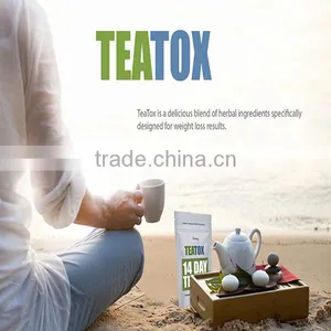 Teatox 14 Day Detox Tea Cleanse for Weight Loss, Reduce Bloating, Appetite Suppressant | 100% Organic thumbnail-1