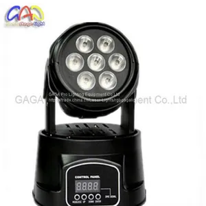 7X10W RGBW 4in1 LED Mini Wash Moving Head Light thumbnail-4