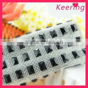 2013 Rhinestone Mesh Iron on Rhinestone Sheet WRT-005 thumbnail-1