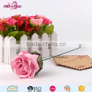 Wholesale Wedding Decoration Artificial Pre Made Ribbon Flower thumbnail-2