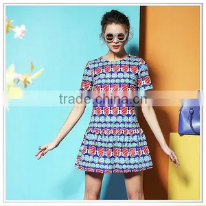 2014 Fashion Style High End Digital Printed Fabric for Woman Dress thumbnail-1