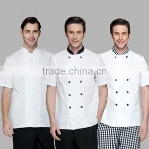 2017 New Cotton Restaurant Uniforms/Waiter/Chef Kitchen Shirt thumbnail-6