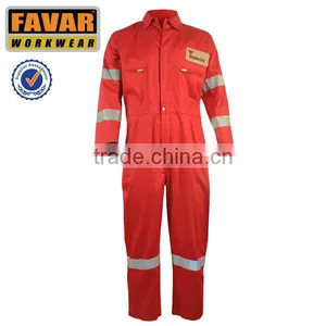 Safety Fire Retardant Oil and Gas Cotton Coverall Workwear Uniform thumbnail-1