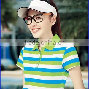 Women's Print Burnout T-shirts Vertical Stripe T-shirts Silk Shirt thumbnail-1