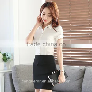 2016 Made to Measure Cotton Shirt for Slim Fit Business Women thumbnail-1