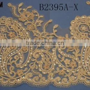 High Quality Guipure Lace Trim Cheap 100% Cotton Embroidery Lace Trim for Dress thumbnail-4