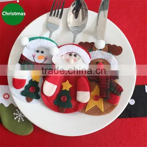 2017 Hot Product Tableware Cloth Christmas Decorative Materials Cutlery Case Santa Claus Tableware Cover thumbnail-1