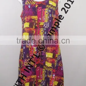 Printed Cotton Ladies Dress thumbnail-4