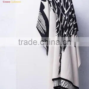 Italian Women Shawls Wool Knit Scarf Shawls thumbnail-5