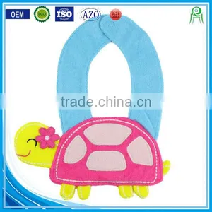 Wholesale Applique Cotton Custom Soft Animal Wholesale Dental Baby Bibs Necklace thumbnail-1