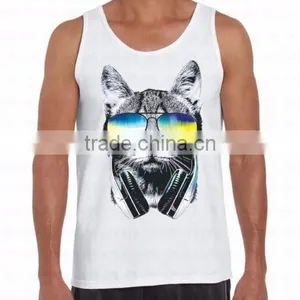 Custom Men and Women Cotton Printing Tank Top thumbnail-1