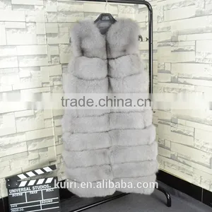 High Quality Hot Sales Type Women Natural Fox Fur Vest Winter Coat Fox Fur thumbnail-1