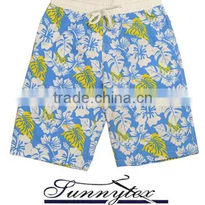 Mens Beach Wear Short Elastic Fabric and String at Waistband thumbnail-1