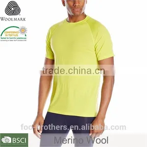 Merino Wool T-shirt Outdoor Casual Clothing Men's t Shirt thumbnail-1