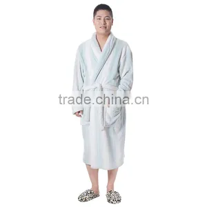 Printed Wholesale Coral Fleece Bath Robe for Men thumbnail-1