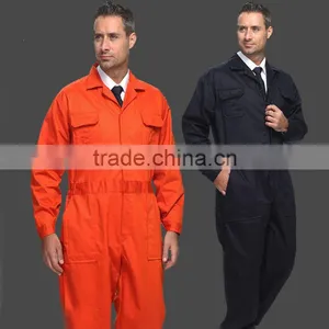 Juqian China Quality Professional Workwear Uniform Manufcturer Orange Black Breathable Mens Overall Uniform thumbnail-1