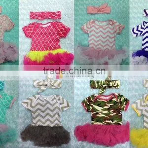 2015 New Baby Cotton Rompers With Tutu Dress Tutu Rompers Long Sleeve Girls Jumpsuits With Matched Headband Set thumbnail-1