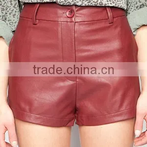 Amazing Europe United States to Restore Ancient Ways Fan Joker Wine Red High Waist Lederhosen thumbnail-1