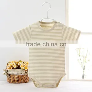 Organic Cotton Baby Romper Short Sleeve Baby Onesie thumbnail-2