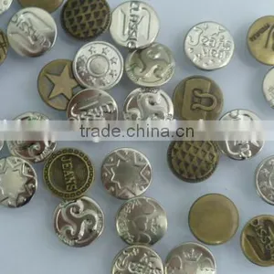Metal Zamak Jean Button Made in China thumbnail-1