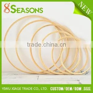 Wholesale Cross Stitch Supplies Sewing Tools Circle Round Natural Bamboo Embroidery Hoops thumbnail-2