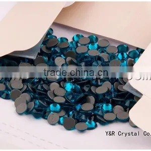 Shining Hot Fix Crystal Blue Hot Fix Rhinestone For Garment Accessories thumbnail-2