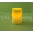 Customized ABS Plastic Yellow Light Plastic Led Candles With Timer 4inch 6inch thumbnail-1