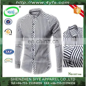2016 New Design Cotton Slim Fit Casual Men Dress Shirt thumbnail-1